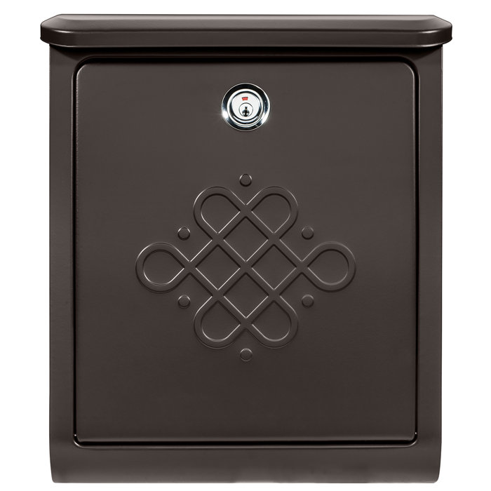 Architectural Mailboxes Bordeaux Locking Wall Mounted Mailbox & Reviews